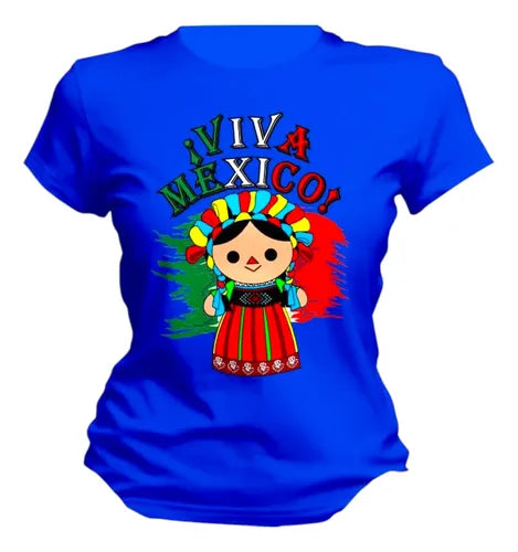 Playera 15 De Septiembre Bandera Lele Viva Mexico Lele Viva