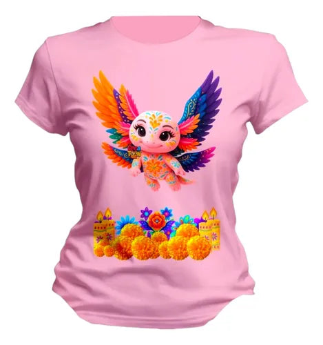 Playera Dia De Muertos Alebrije Ajolote Personaliza Ajolote