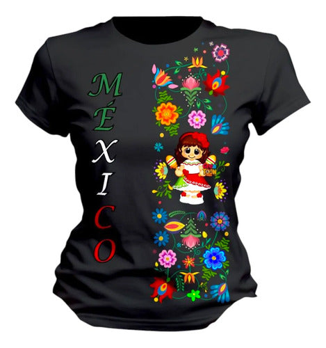 Playera 15 De Septiembre Tradicional Veracruzano Lele Muñeca