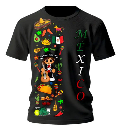 Playera 15 De Septiembre Tradicional Mexicana Adelita Musico