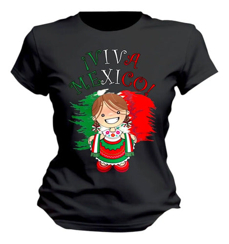 Playera Lele Adelita Viva Mexico 15 De Septiembre Adelita