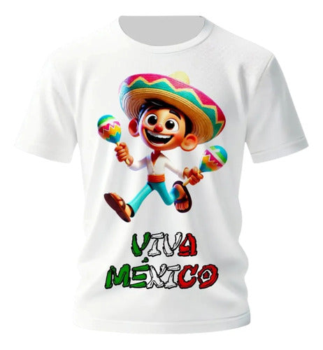 Playera Niño Niña 15 De Septiembre Personaliza Joven