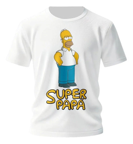 Playera Dia Del Padre Simpson Papa Abuelo Super Papa