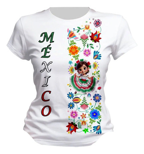 Playera 15 De Septiembre Tradicional Mexicana Adelita