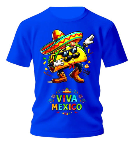 Playera 15 De Septiembre Taco Aguacate Mexico Fiestas Taco