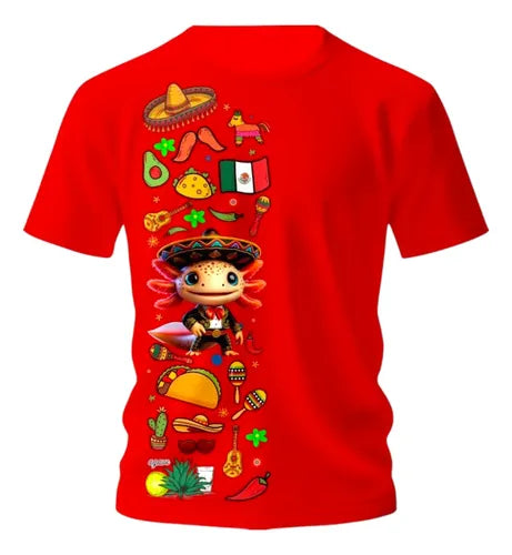 Playera Ajolote Ranchero Mexicano Todas Las Tallas Ajolote
