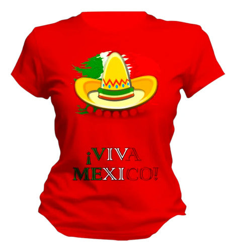 Playera 15 De Septiembre Meriachi Taco Sombrero Fiestas
