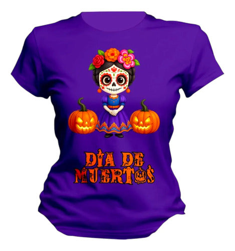 Playera Mexicana Día De Muertos Catrina Halloween Lele