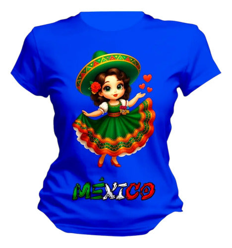 Playera Viva Mexico Adelita 15 De Septiembre Mujer Adelita