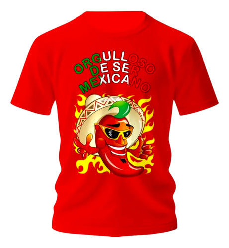 Playera 15 De Septiembre Meriachi Taco Sombrero Fiestas