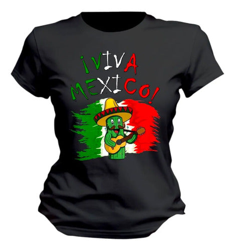 Playera 15 De Septiembre Meriachi Taco Sombrero Fiestas