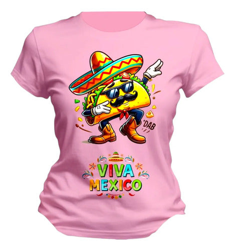 Playera 15 De Septiembre Taco Aguacate Mexico Fiestas Taco
