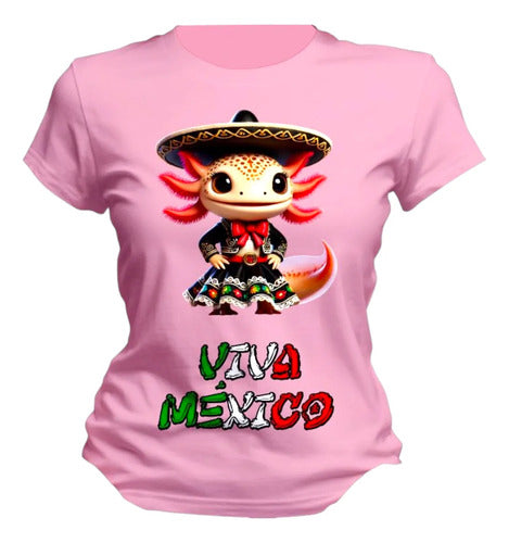 Playera 15 De Septiembre Ajolote Mexicano Mariachi Unisex