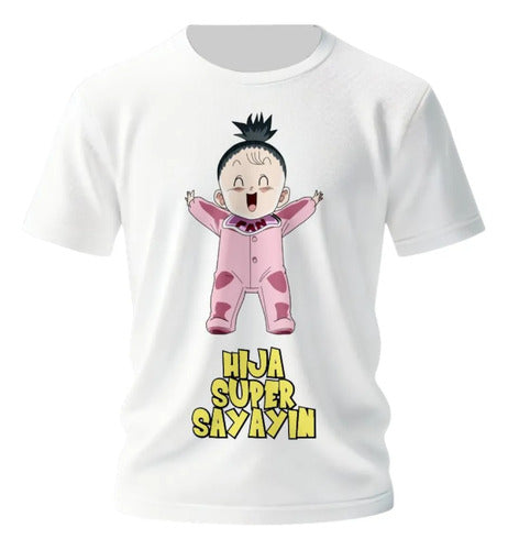 Playera Día Del Papá Mamá Hijo Gohan Pan Videl Regalo