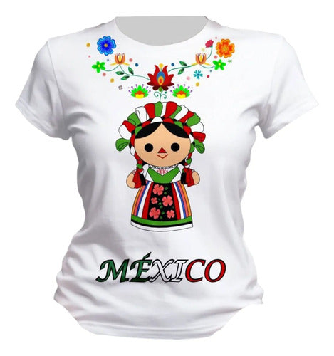 Playera Folclorica Mexicana Adelita Lele Dama Lele Mexico 1