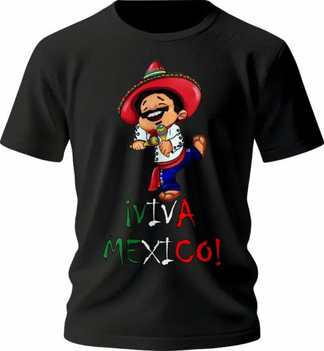 Playera Viva Mexico Fiestas Patrias Todas Las Tallas