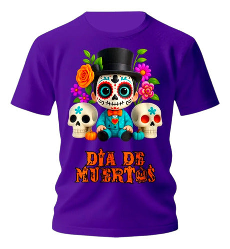 Playera Día De Muertos Calavera Mexicana Catrín Catrina