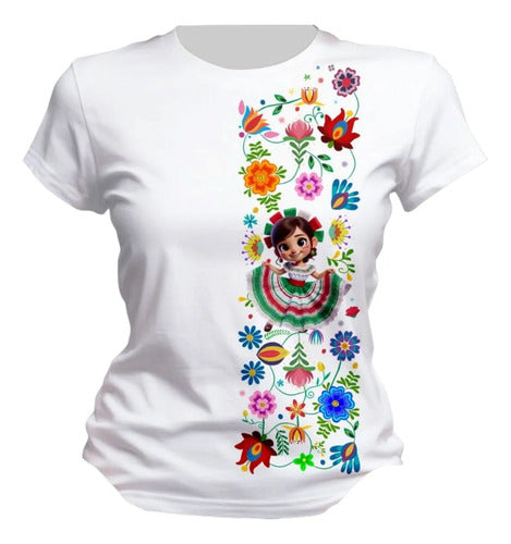 Playera Mexicana 15 De Septiembre Tematica Mariachi Adelita