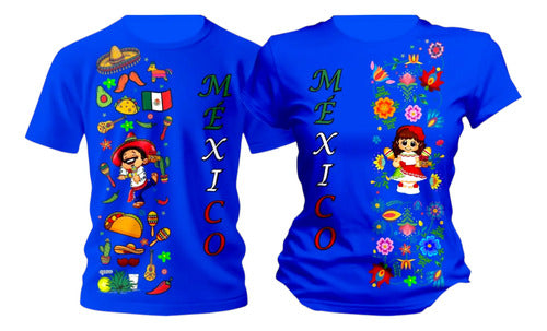 Duo Playera Mexico Lele Muñeca 15 De Septiembre Veracruzano