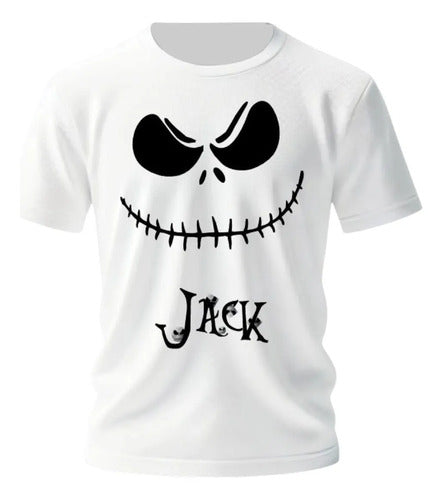 Playera Jack Skellington Sally Hallowen Personaliza Extraño
