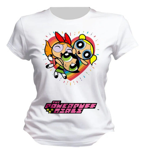 Playera Chicas Super Poderosas Colores Personaliza