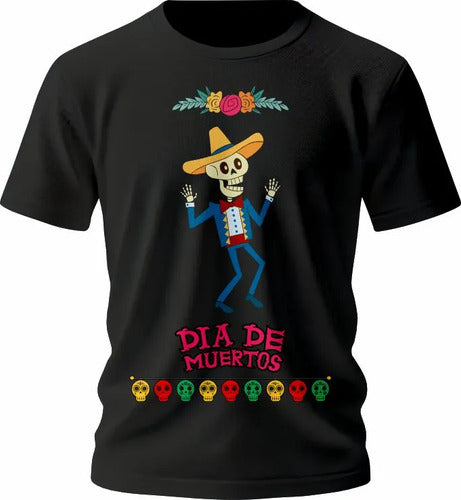 Playera Para Duo Calaveras Dia De Muertos Todas Las Tallas