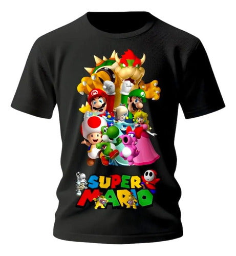 Playera Super Mario Bros Gamer Personaliza Personajes
