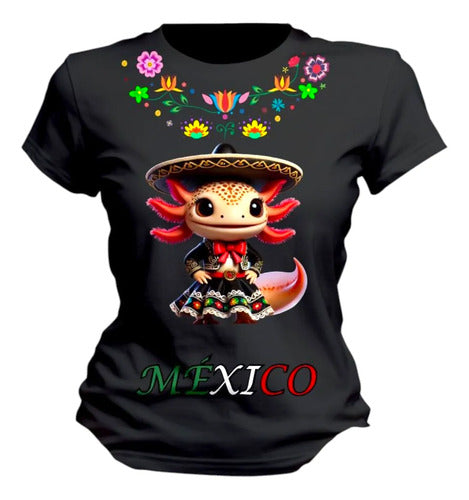 Playera Folclorica Mexicana Adelita Lele Dama Mujer Ajolote