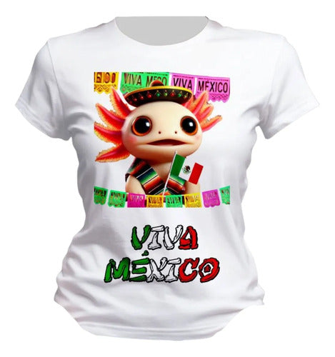 Playera 15 De Septiembre Ajolote Mexicano Mariachi Unisex