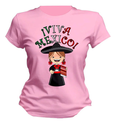 Playera Lele Adelita Viva Mexico 15 De Septiembre Mujer