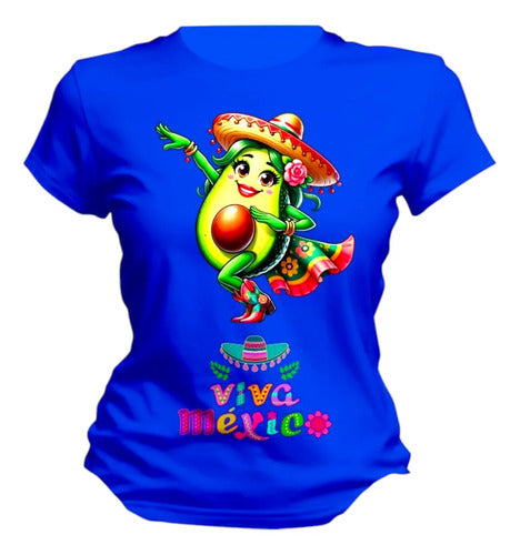 Playera 15 De Septiembre Taco Aguacate Mexico Fiestas