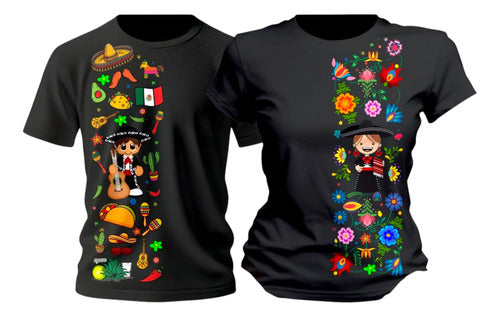 Duo Playera Mexico Lele Muñeca 15 De Septiembre Veracruzano