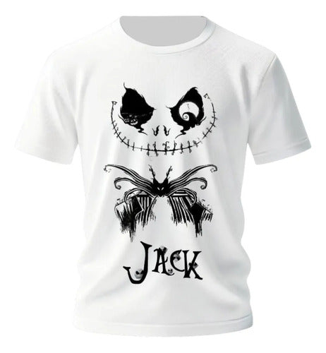 Playera Jack Skellington Sally Hallowen Personaliza Extraño