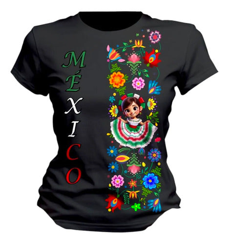 Playera 15 De Septiembre Tradicional Mexicana Adelita