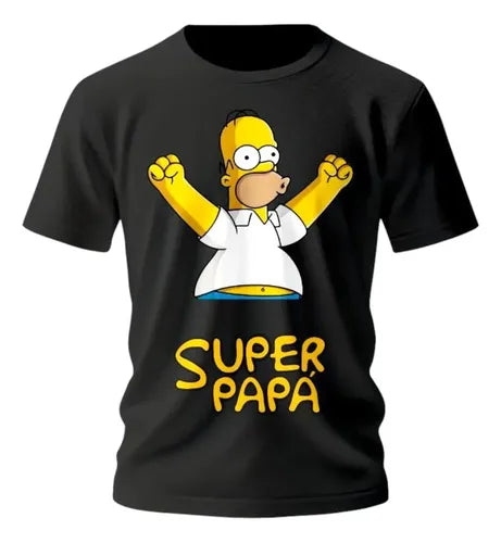 Playera Dia Del Padre Simpson Papa Abuelo Super Papa