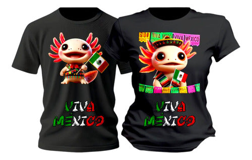 Duo Playera Ajolotes Mariachi 15 De Septiembre Viva Mexico
