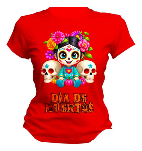Playera Día De Muertos Calavera Mexicana Catrín Catrina
