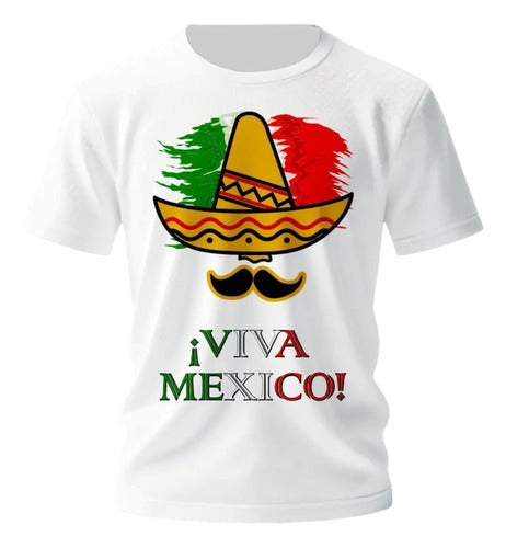 Playera 15 De Septiembre Meriachi Taco Sombrero Fiestas