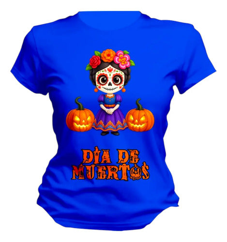 Playera Mexicana Día De Muertos Catrina Halloween Lele