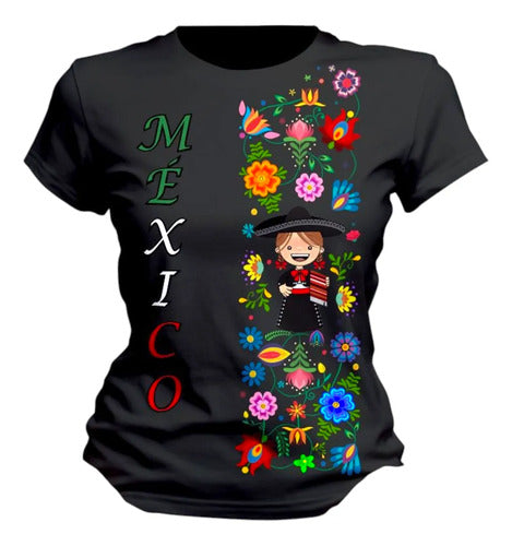 Playera 15 De Septiembre Tradicional Mexicana Adelita