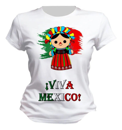 Playera 15 De Septiembre Bandera Lele Viva Mexico Lele
