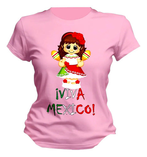Playera Muñeca Adelita Varios Colores 15 De Septiembre