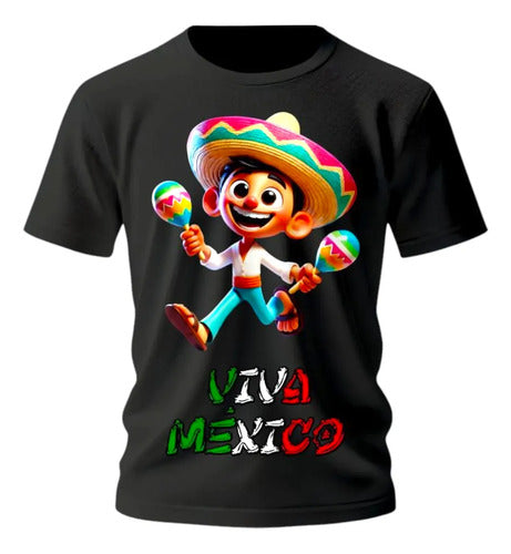 Playera Niño Niña 15 De Septiembre Personaliza Joven