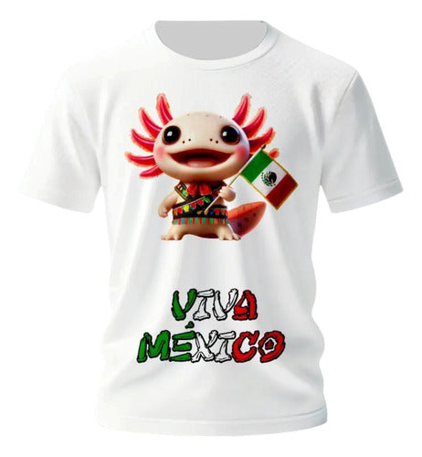 Playera 15 De Septiembre Ajolote Mexicano Mariachi Unisex