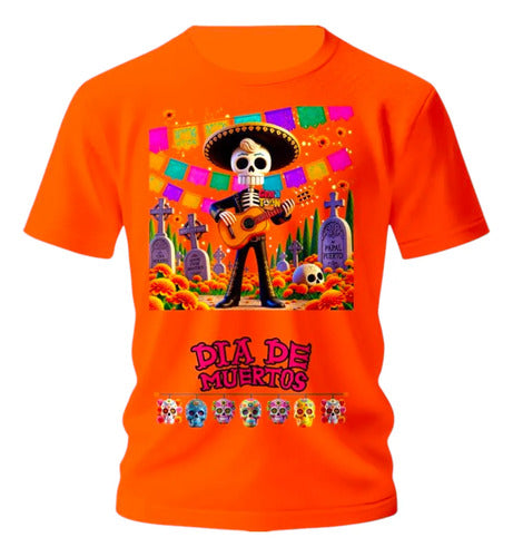 Playera Dia De Muertos Ofrenda Catrines Personaliza Catrin