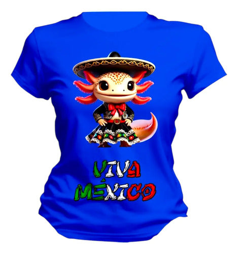 Playera 15 De Septiembre Ajolote Mexicano Mariachi Unisex