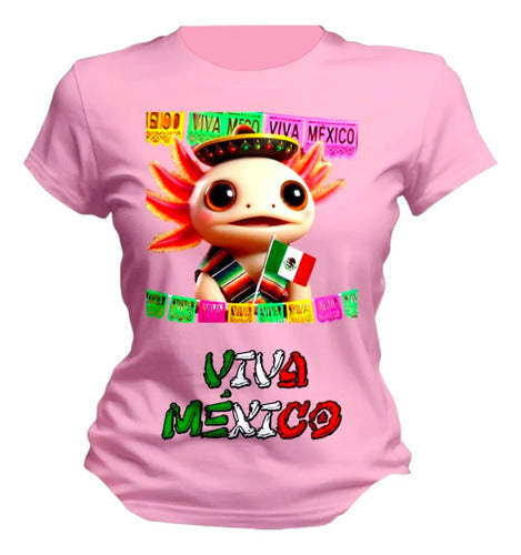 Playera 15 De Septiembre Ajolote Mexicano Mariachi Unisex