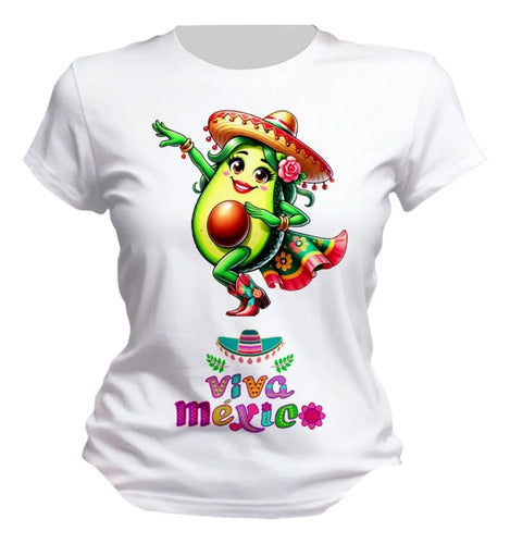 Playera 15 De Septiembre Taco Aguacate Mexico Fiestas