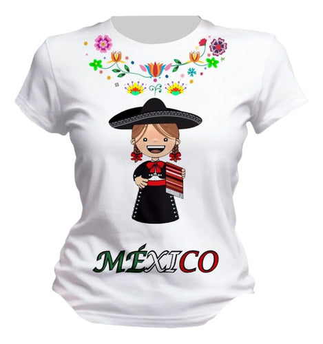 Playera Mexicana Dama Manga Corta Lele Personaliza Mujer
