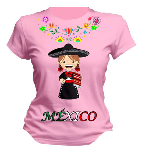 Playera Mexicana Dama Manga Corta Lele Personaliza Mujer